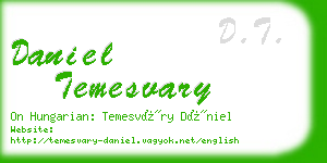 daniel temesvary business card